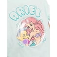 thumbnail image 3 of The Little Mermaid Ariel Toddler Girls Ruffle Graphic Tee with Short Sleeves, Sizes 12M-5T, 3 of 8