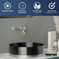 thumbnail image 3 of Karran Usa KBF610GG Grantham 1.5 GPM Wall Mounted Centerset Bathroom Faucet - Gunmetal, 3 of 6