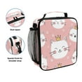 thumbnail image 2 of 10.5X9.5in Square Insulated Lunch Bag Leak-proof Lunch Box for Outdoor Work Picnic Super Happy Kittens, 2 of 6