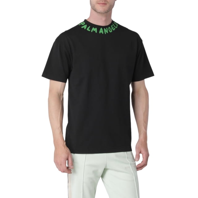 Playera Palm Angels cuello redondo para hombre letras verdes CH