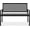 Black, variant on NeoNiches Outdoor Bench 2-Person Metal Steel Benches Furniture for Garden, Patio, Porch, Entryway w/Geometric Backrest, 790lb Capacity - Lime Green