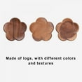 thumbnail image 3 of 1/3PCS Wood Coaster Cup Mat Flower Petal Drink Cup Mat Kungfu Tea Cup Mat, 3 of 11