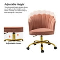 Makeup Vanity Chair Velvet Upholstered Office Task Computer Desk Shell