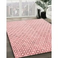 thumbnail image 3 of Ahgly Company Machine Washable Indoor Round Transitional Pink Bubble Gum Pink Area Rugs, 7' Round, 3 of 7