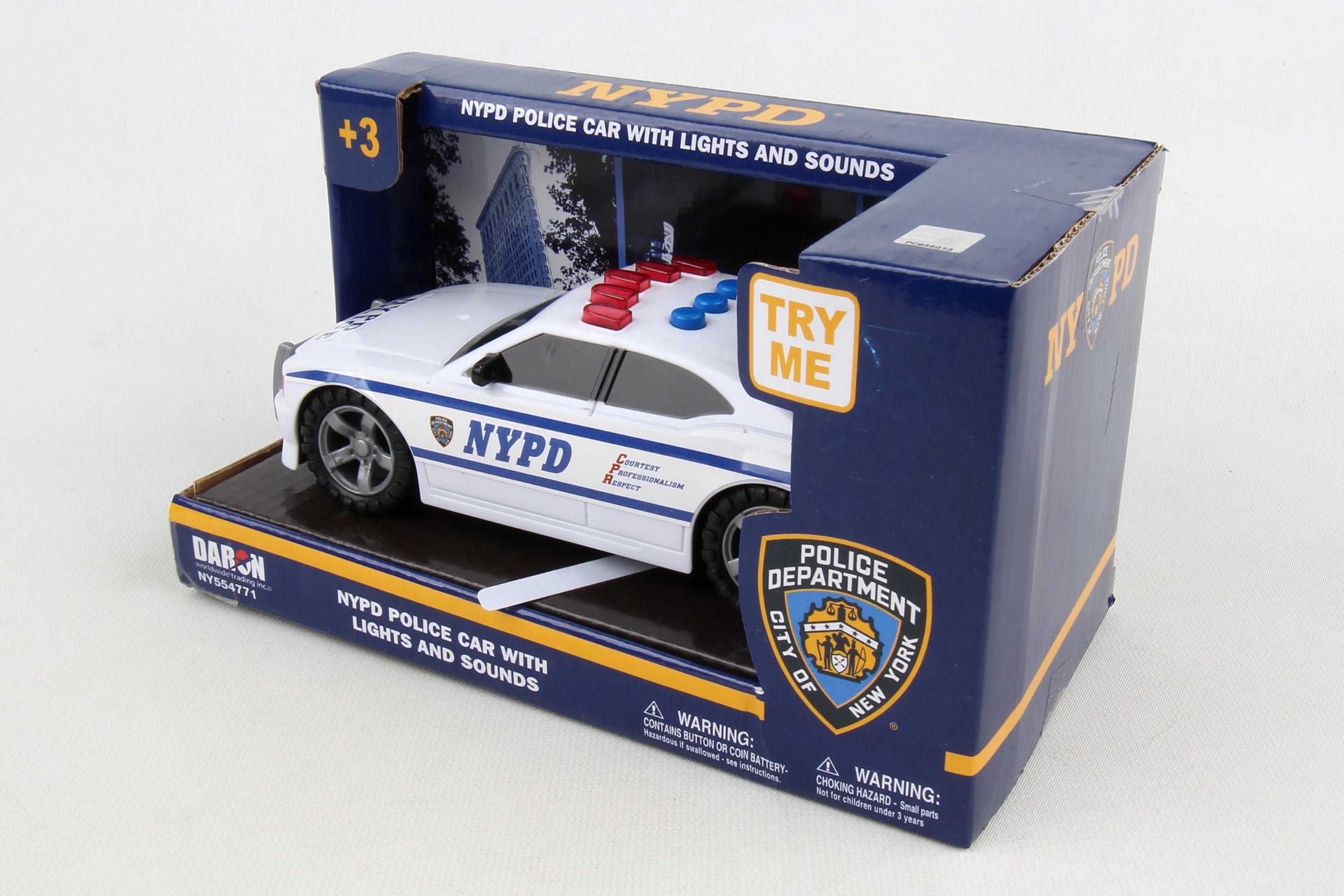 Daron 3 with & NY554771 Lights Worldwide Car NYPD Trading 7 Police in. Sound x