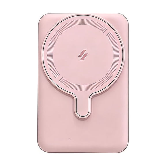 Wireless Power Bank, 10,000mAh Magnetic Portable Charger With Foldable Stand 15W USB C, 15W Fast Charging External Battery Pack For IPhone 15 Pro Max/15 Plus/15 Pro/15, IPhone 14/13/12 Series(Pink)