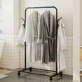 thumbnail image 3 of FYBTOF Clothes Rack,Rolling Clothing Rack,Garment Rack Metal Clothing Hanger Rack with Wheels and Hooks,Clothing Rack for Hanging Clothes,Coats,Shirts,Skirts-4947, 3 of 5