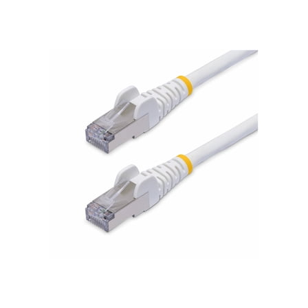 StarTech 15ft White CAT8 Ethernet Cable, Snagless RJ45, 25G/40G, 2000MHz, 100W PoE  , S/FTP, 26AWG Pure Bare Copper, LSZH