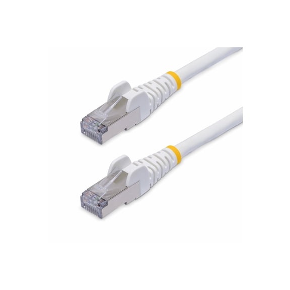 StarTech 15ft White CAT8 Ethernet Cable, Snagless RJ45, 25G/40G, 2000MHz, 100W PoE  , S/FTP, 26AWG Pure Bare Copper, LSZH