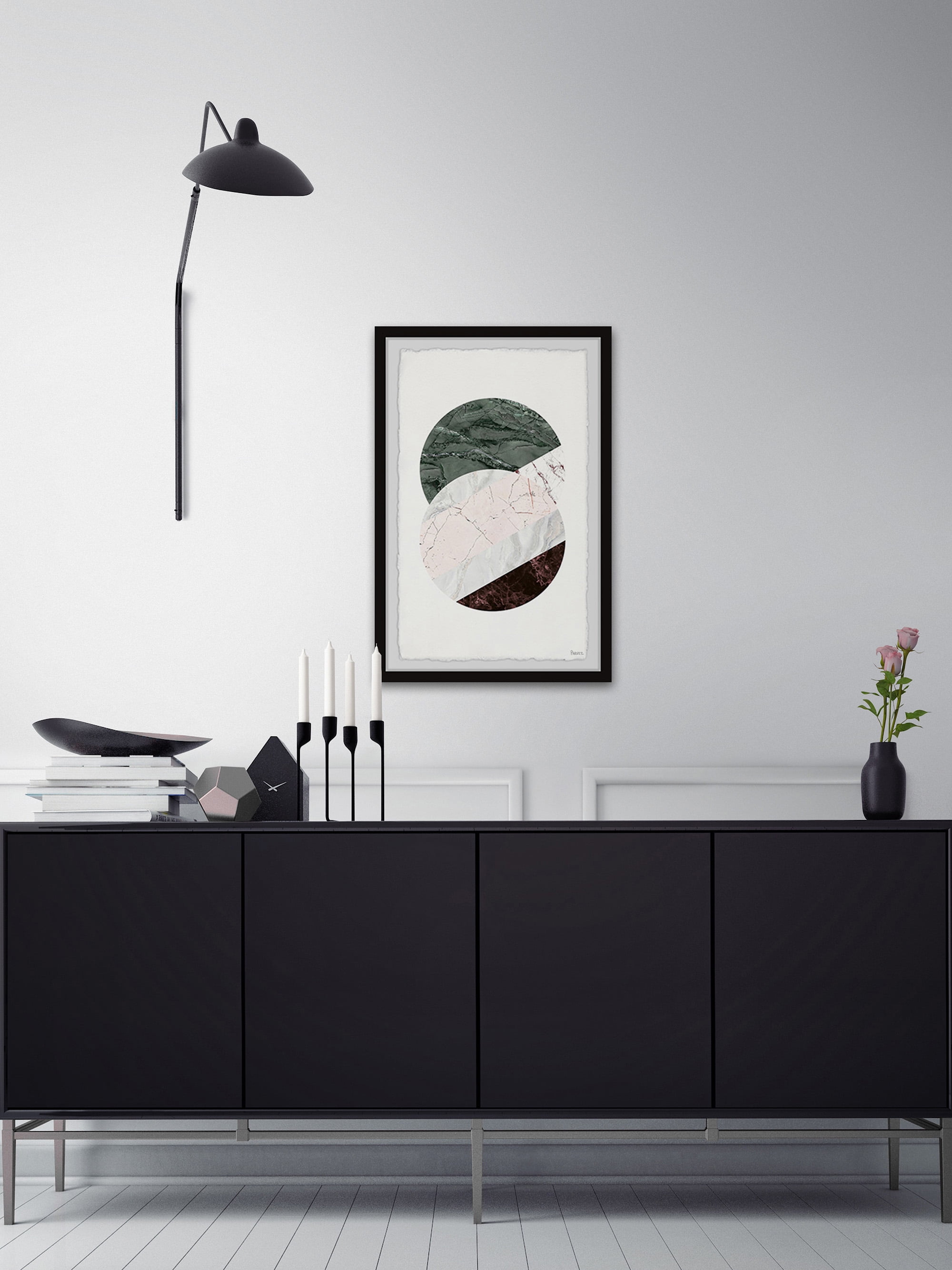 Parvez Taj "Round Marbles" Framed Painting Print