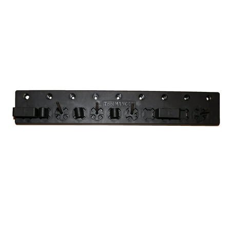 Utensil Wall - Grillight 1400801 Wall Mounted Grill Utensil & Kitchen Tool Hanger Rack, Black