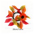 thumbnail image 3 of 3 Styles Fall Maple Leaf Candle Ring Artificial Sunflower Berry Wreath LED Thanksgiving Autumn Table Centerpiece Kitchen Home Decor Gift, 3 of 7