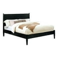 thumbnail image 2 of FOA Belkor 2-Piece Black Solid Wood Bedroom Set- King + Nightstand, 2 of 9