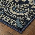 thumbnail image 3 of Oriental Weavers L7842A068230ST 2 ft. 3 in. x 7 ft. 6 in. Linden Casual Area Rug, Navy, 3 of 3