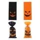 thumbnail image 2 of Xiao Hua Bolsas de dulces de Halloween, 150 unidades de celofán para Halloween, bolsas de regalo para galletas y bocadillos con cierre de lazo (negras), 2 of 4