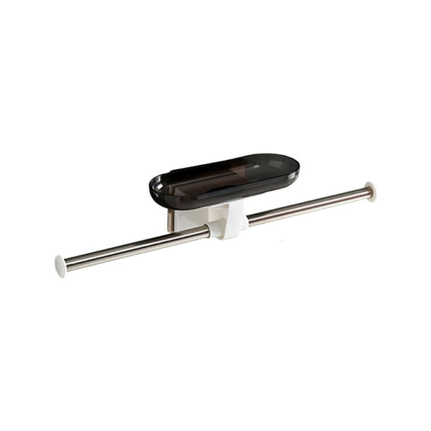 Perchero de pared de acero inoxidable para colgar ropa, organizador de pinzas para ropa
