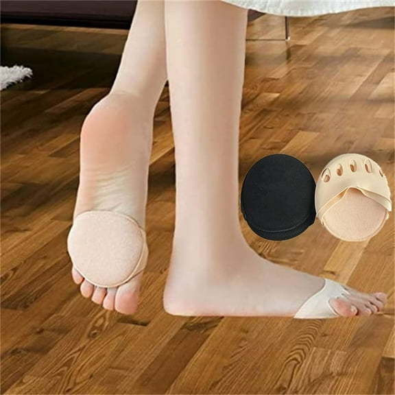 Tutuviw 2 Pairs Toe socks women socks for heels Toe socks pads non-slip Relief Pain Half socks for Flat,Pumps High Heels(Nude Black）