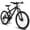 Black, variant on Juuar 24" Mountain Bike 21 Speed Disc Brake City Commuter Bike, Full Suspension Durable High Carbon Steel Frame MTB Bicycle for Men Women Adults, Black