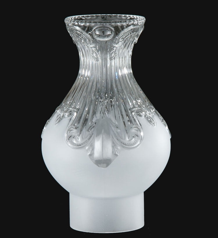 New Beaded-Top Keroses Oil Lamp Chimney 3 x 8 1/2 #669 BOROSILICATE Glass 