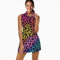 thumbnail image 2 of neon colorful cheetah print Sports Dresses Women Tennis Dress Outdoor Badminton Golf Quick-Drying And Breathable Sports Dress, 2 of 4