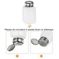 thumbnail image 4 of 3pcs Dispensadores de Alcohol Solvente 180ml(6oz) con Bomba de Dispensación de Líquido de Presión hacia Abajo y Tapa de Acero Inoxidable Sellante para Acetona, Blanco, 4 of 6
