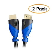 eDragon 15 Feet, 2 Pack High Speed HDMI Cable Supports Ethernet, 3D and Audio Return [Newest Standard], ED83869