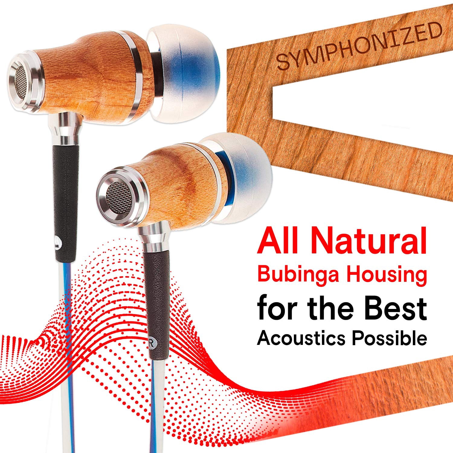 Symphonized Wired Earbuds with Microphone 3.5mm - Noise Isolating Headphones with Wire, Earphones Wired, Headphones with Microphone for Computer, Ear Phones Android Electronics Wired