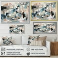 thumbnail image 5 of Designart "Vivid Waves Fluid Shades of Grey and Blue III" Oversized Abstract Framed Wall Art - Modern Grey Abstract Painting Hallway Framed Wall Art Decor, 5 of 7