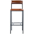 thumbnail image 3 of Butler Specialty Lazarus Leather & Metal Bar Stool In Brown, 3 of 9