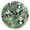 Black, variant on Cute Panda Green Bottom Round Wall Clock Silent Battery Operated Home Decor for Living Room Bedroom
