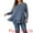 Blue, variant on Women' Plus Size Tunic Button Henley Blouses 4X Burgundy