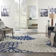 thumbnail image 3 of Nourison Aloha 9' x 12' Ivory Navy Modern Rug, 3 of 10