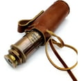 thumbnail image 2 of Nautical Brass Spyglass Telescope with Leather case., 2 of 8