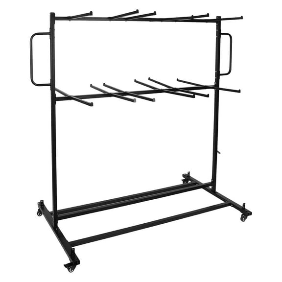 Folding Table and Chair Cart 84 Chairs Heavy Duty Mobile Stackable Chair Table Dolly Adjustable Height