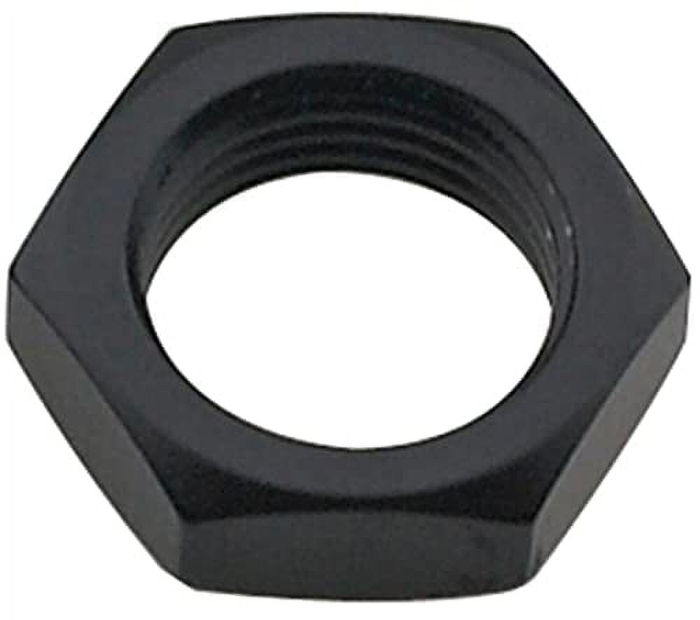 FRAGOLA 492406-BL -6 AN Bulkhead Nut Adapter Thread Size: 9/16-18 Black Aluminum