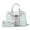Circular Light Blue, variant on Christine Circular Print Vegan Leather Women's Satchel Handbag & Wristlet Wallet, Sleek Top-handle Purse Handbag by Mia K 2 pcs - Pink