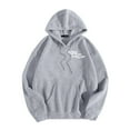 thumbnail image 3 of XINXIAOO Womens Hoodies Long Sleeve Hoodie Pullover Sweatshirts Soft Hoodie Grey Clothes Womens Winter Tops Trendy Clothes for Teen Girls, 3 of 4