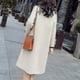 thumbnail image 3 of Wool Overcoat Women Winter Warm Trench Coat Long Casual Outwear, 3 of 4