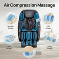 thumbnail image 6 of BOSSCARE Assembled Full Body Recliner Massage Chair Zero Gravity with USB Port and APP, Brown, 6 of 11