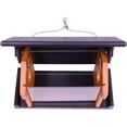 thumbnail image 3 of Amish-Made Bluebird Feeder, Eco-Friendly Poly Lumber Hanging Blue Bird Feeder Black and Cedar, 3 of 3