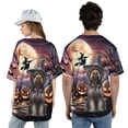 thumbnail image 5 of Spooky Halloween Night Witch Wirehaired Pointing Griffon Glowing Pumpkins All Over Print 3D Baseball Shirt Dog Lover Softball Sport - 12015, 5 of 6