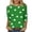 Green 1, variant on Women's Tops, Tees & Blouses Petite,Saint Patricks Day for Women Shamrock 3/4 Sleeve Shirt Funny Irish Graphic Tee Spring Party Tops