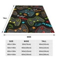 thumbnail image 5 of Bingfone Play Game3 Print Flannel Fleece Blanket Throw Blanket For Bed,Sofa,Couch,Travel,Camping(60"X50"), 5 of 9