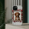 thumbnail image 4 of DistinctInk Tough Case for Apple iPhone 14 (6.1" Screen), Compatible with MagSafe Charging - Valentine's Day Spinoni Italiani Puppy, 4 of 6