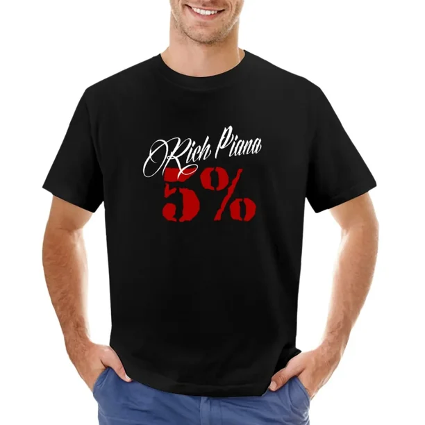 Rich Piana 5% Nutrition Bodybuilder Logo clásico camiseta camisetas niños estampado animal pesas pesadas niños blancos ropa para hombres