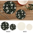 thumbnail image 4 of GZHJMY Beautiful White Daisy Flower Floralbeautiful White Daisy Flower Floral Placemats Set of 2, Woven Washers, Cotton, Round Large Pot Holder, Heat Resistant, for Pot Countertops, 4 of 5