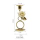 thumbnail image 1 of Candelabros cónicos de oro francés, candelabros decorativos, candelabros para mesa o repisa, centros de mesa, bodas, cenas, fiestas, decoración del hogar, 1 of 6