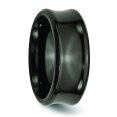 thumbnail image 4 of Titanium Black Ti Polished Concave 9mm Band Ring 11 Size, 4 of 6