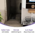 thumbnail image 3 of Uforic Kitchen Pantry Cabinet with Charging Station and Drawers,Storage Cabinet for Entryway, Kitchen Gray, 3 of 8
