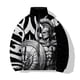 thumbnail image 5 of Ropa de algodón estampada de guerrero de moda Abrigos de invierno para hombre Deportes de ocio para hombre Cómodo y cálido Abrigo moderno y versátil, 5 of 5